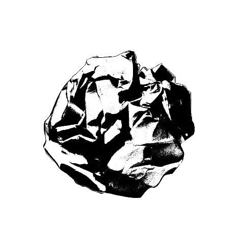 crumbled paper